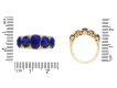 Victorian five stone sapphire ring, circa 1900. Hatton Garden