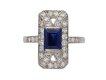 art deco sapphire diamond ring berganza hatton garden