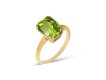 Peridot solitaire ring, circa 1940s. 