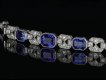 Art Deco sapphire and diamond bracelet, circa 1935