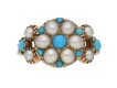 Antique pearl turquoise ring berganza hatton garden