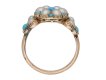 Antique pearl turquoise ring berganza hatton garden