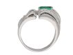 vintage Emerald diamond cocktail ring berganza hatton garden