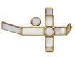 Rock crystal and gold cross berganza hatton garden