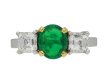 Antique emerald and diamond ring berganza hatton garden