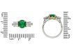 Antique emerald and diamond ring berganza hatton garden