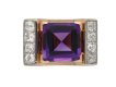 Amethyst and diamond cocktail ring berganza hatton garden