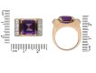 Amethyst and diamond cocktail ring berganza hatton garden