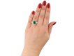 Colombian emerald and diamond three stone ring hatton garden