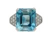 Art Deco zircon diamond ring berganza hatton garden