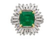 Boucheron Colombian emerald diamond ring berganza hatton garden