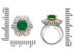 Boucheron Colombian emerald diamond ring berganza hatton garden