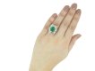 Boucheron Colombian emerald diamond ring berganza hatton garden