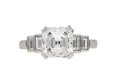 Art Deco Asscher cut diamond ring berganza hatton garden