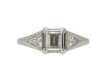 Art Deco solitaire diamond engagement ring berganza hatton garden