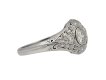Edwardian three stone diamond cluster ring berganza hatton garden