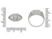 Edwardian three stone diamond cluster ring berganza hatton garden