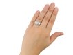 Edwardian three stone diamond cluster ring berganza hatton garden