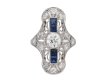 Diamond and sapphire dress ring berganza hatton garden