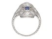 Diamond and sapphire dress ring berganza hatton garden