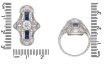 Diamond and sapphire dress ring berganza hatton garden