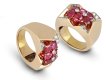 Boucheron Burmese ruby and diamond cocktail ring, French, circa 1945.Boucheron Burmese ruby and diamond cocktail ring, French, circa 1945.