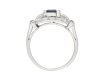 Sapphire and diamond cocktail ring, American, circa 1950. Hatton Garden