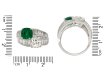 Tiffany & Co emerald diamond crossover ring hatton garden