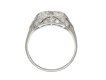 Art Deco diamond two stone cluster ring berganza hatton garden