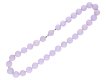 Natural Lavender jadeite jade bead necklace hatton garden