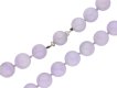 Natural Lavender jadeite jade bead necklace hatton garden