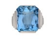 Art Deco solitaire aquamarine ring berganza hatton garden