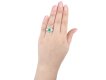Art Deco Colombian emerald and diamond ring, circa 1920.