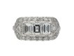 1930's diamond cluster ring, American hatton garden