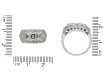1930's diamond cluster ring, American hatton garden