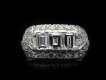 1930's diamond cluster ring, American hatton garden