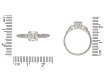 Asscher cut diamond flanked solitaire ring hatton garden