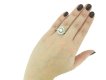 Natural pearl and diamond cluster ring berganza hatton garden