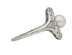 Natural pearl and diamond cluster ring berganza hatton garden