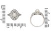 Natural pearl and diamond cluster ring berganza hatton garden