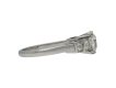 Art Deco diamond flank solitaire ring berganza hatton garden