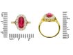 size view  Antique natural Burmese ruby and diamond ring, circa 1900. berganza hatton garden