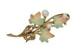 Art Nouveau enamel, pearl diamond brooch berganza hatton garden