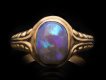 Art Nouveau opal ring, circa 1900. Hatton Garden
