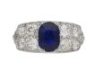  Sapphire and diamond ring, circa 1920 berganza hatton garden