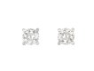 Old cut diamond stud earrings, circa 1940.