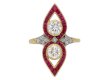 Belle Époque diamond ruby ring berganza hatton garden