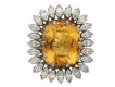 Vintage topaz marquise diamond cluster ring berganza hatton garden