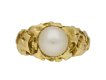 Wiese solitaire natural pearl ring berganza hatton garden