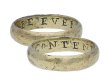 Gold posy ring BE EVER CONTENT Hatton garden